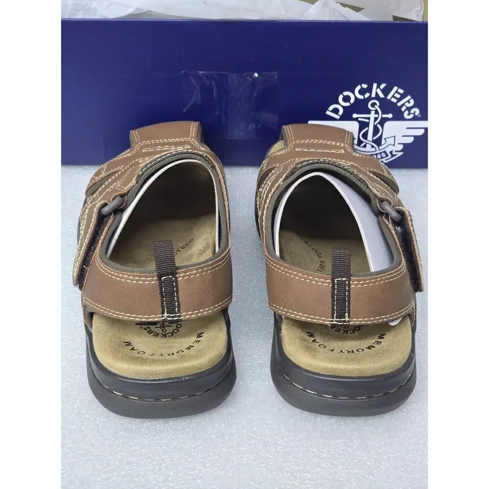 Men's Sandals Dockers Searose Sandal Rust / Brown Size 7M New In Box